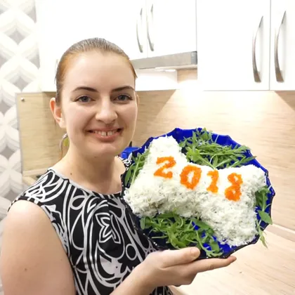 ПП-рецепт Салат Косточка к праздничному столу 2018