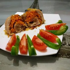 Куриные рулетики с морковкой