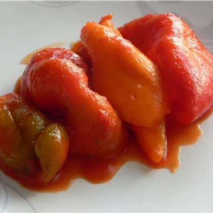 Сладкий перец в томатном соке