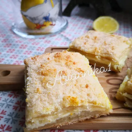 Лимонные квадратики со сливочным сыром