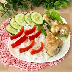 Куриные голени с рисом на ужин