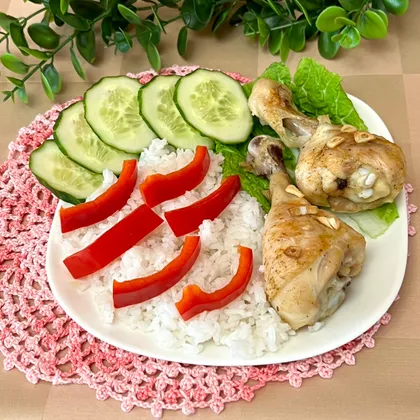 Куриные голени с рисом на ужин