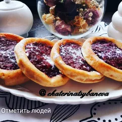 Творожные ватрушки с ежевикой🤗👍