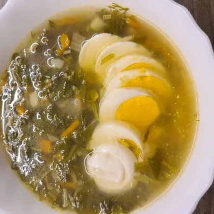 Щавелевый суп (зеленые щи)