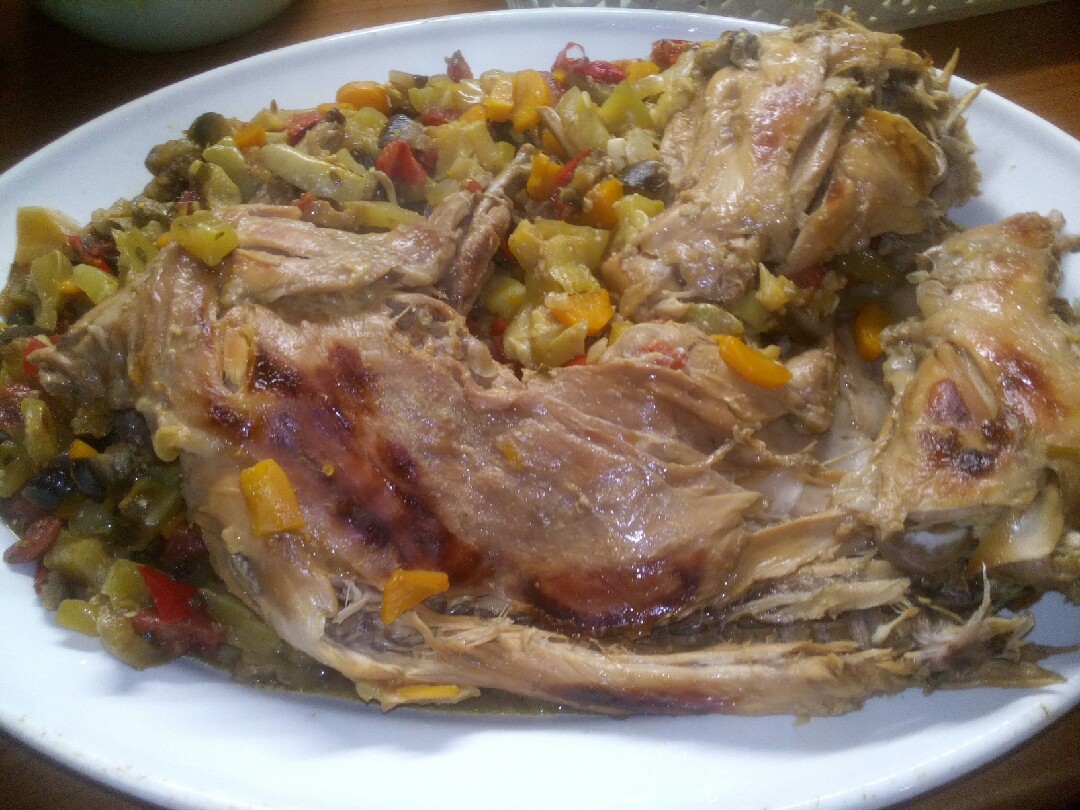 Кролик с овощами в рукаве #НЕПП