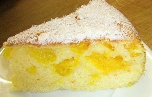 Шарлотка с апельсинами