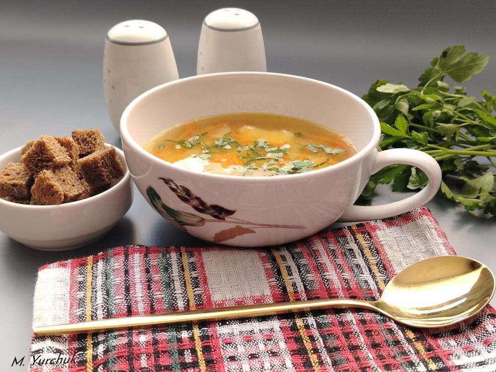 Постный гороховый суп