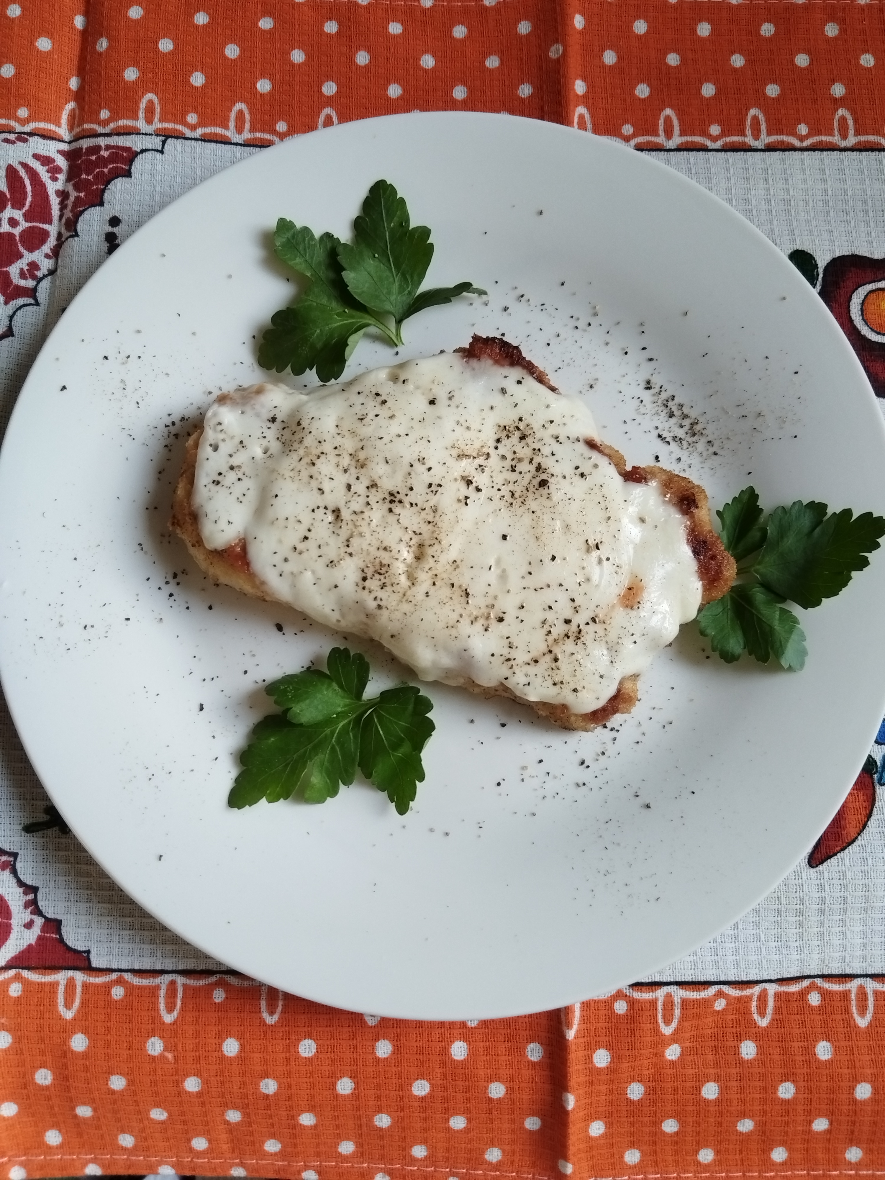 Шницель с томатным соусом