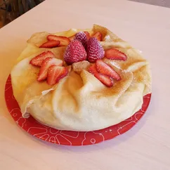 Блинный торт🥞🍌🍓