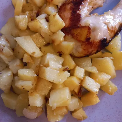 Курица с картошкой в духовке или в мультиварке