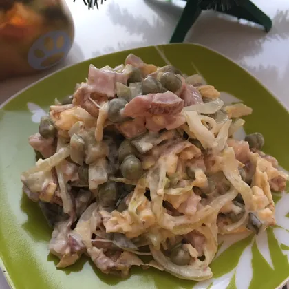 Салат из копчённой курицы