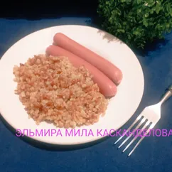 Булгур на сковороде с топлёным маслом 