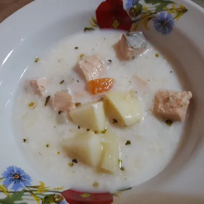 Финский суп с лососем и сливками #люблю