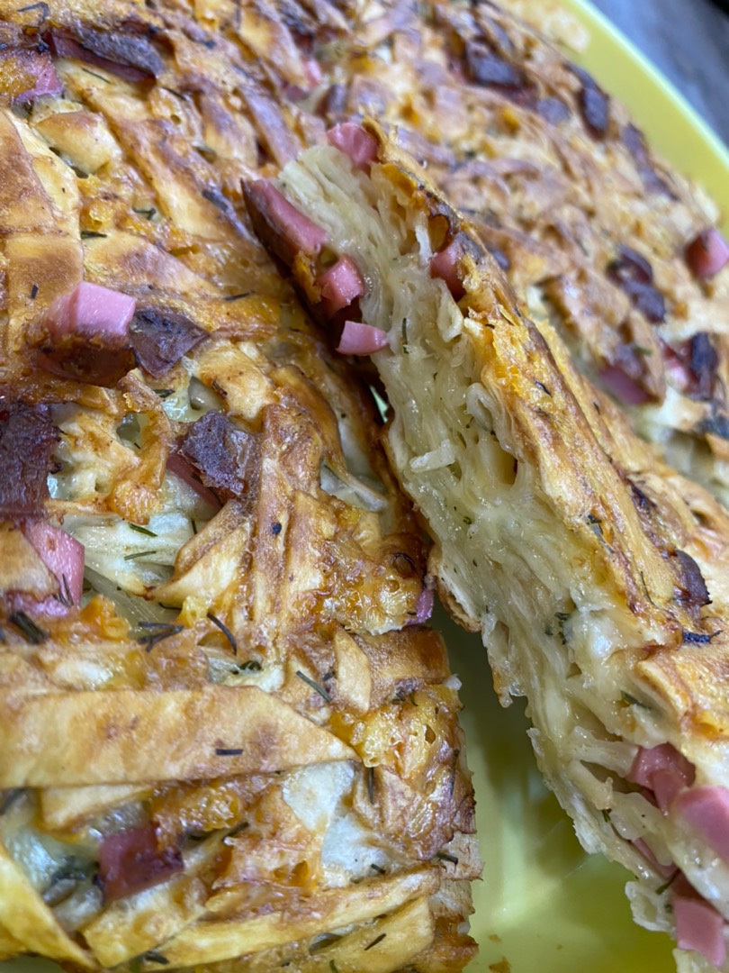 Жареный пирог из лаваша