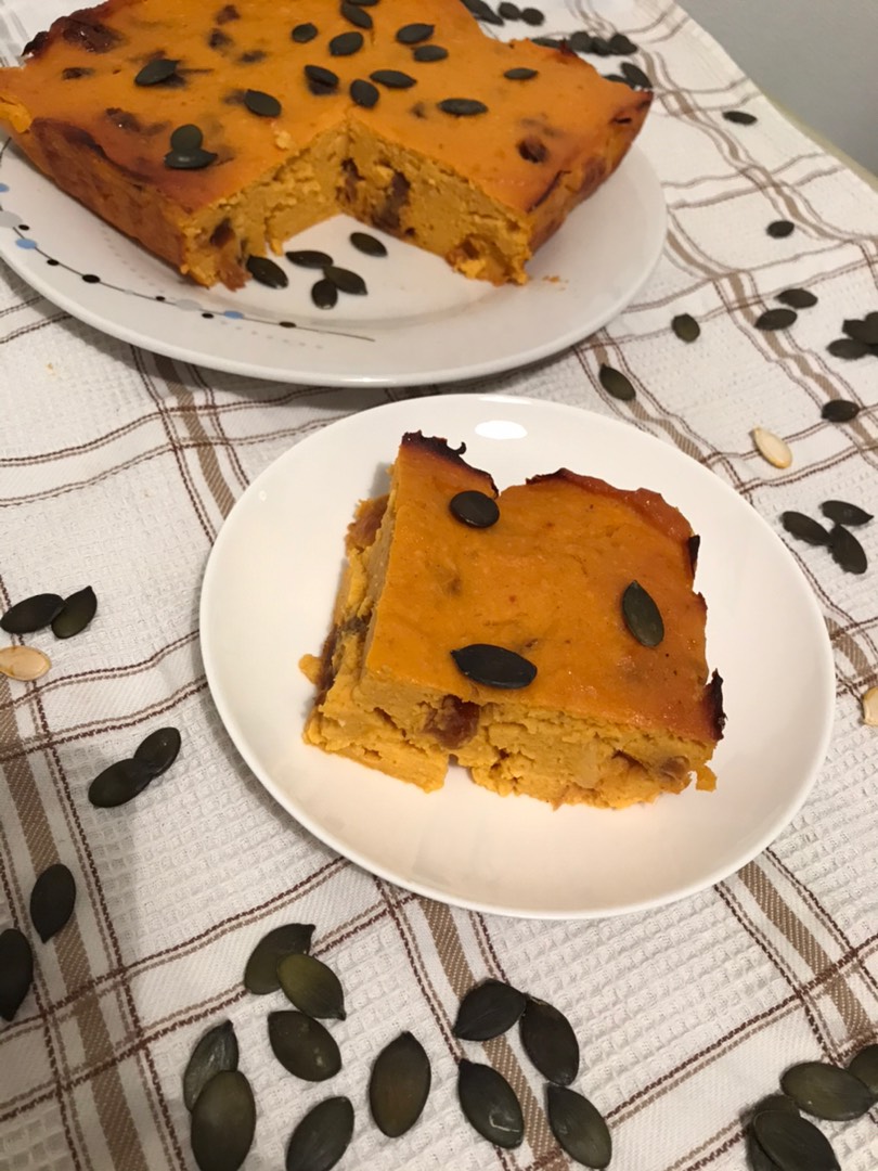 Тыквенный пирог с курагой