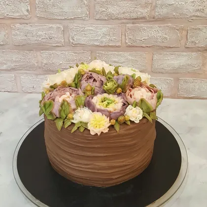 Черемуховый торт с цветами