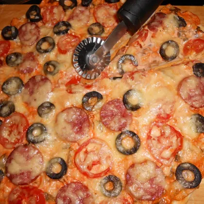 Пицца домашняя в духовке