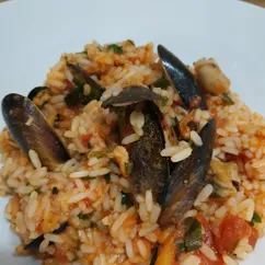 Ризотто с морепродуктами/Risotto frutti di mare 🐙🦀🦐🦑