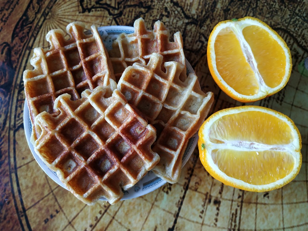 Детские апельсиновые вафли 🍊