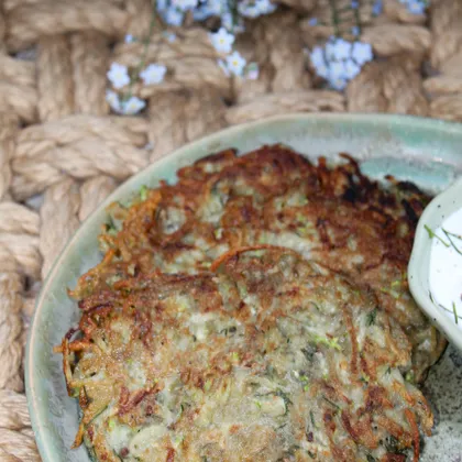 Кабачково-картофельные драники