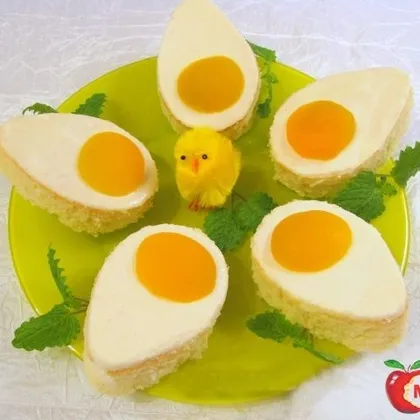 Пирожное "пасхальные яйца"