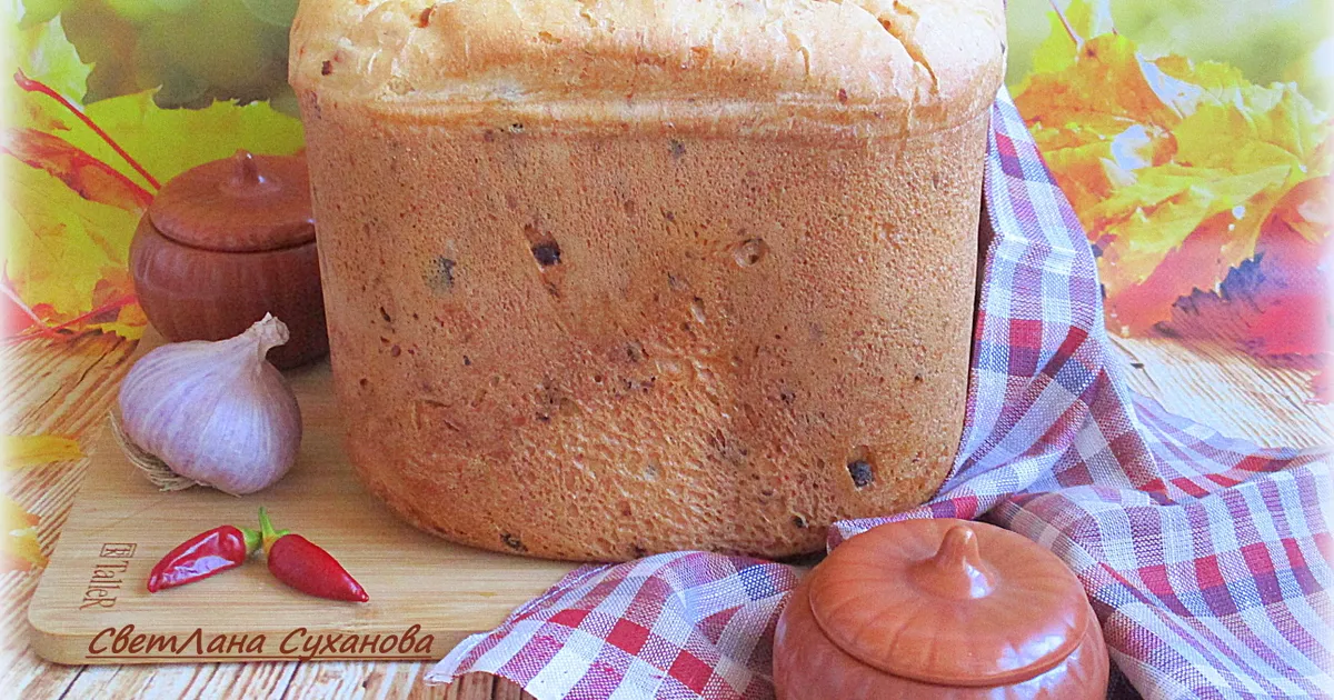Хлеб с копчёной колбасой, сыром и чесноком 276 ккал рецепт с фото пошаговый от Лана Суханова - Овкусе.ру