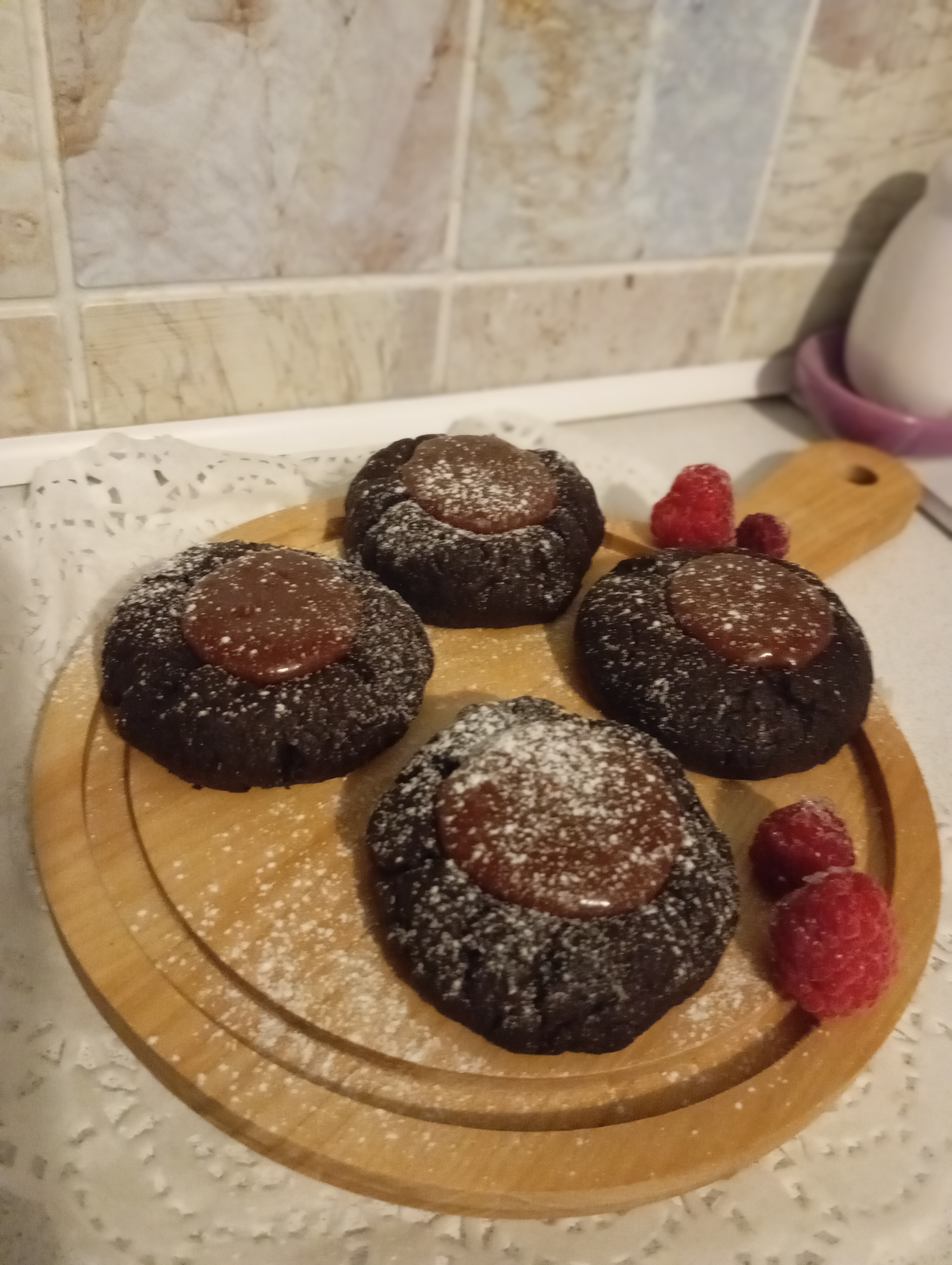 Птифуры "Шоколадные ватрушки"