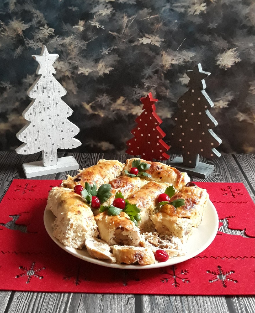 Куриные рулетики с лисичками 🎄🍾🥂🍽 рецепт с фото пошаговый от Инга -  Овкусе.ру