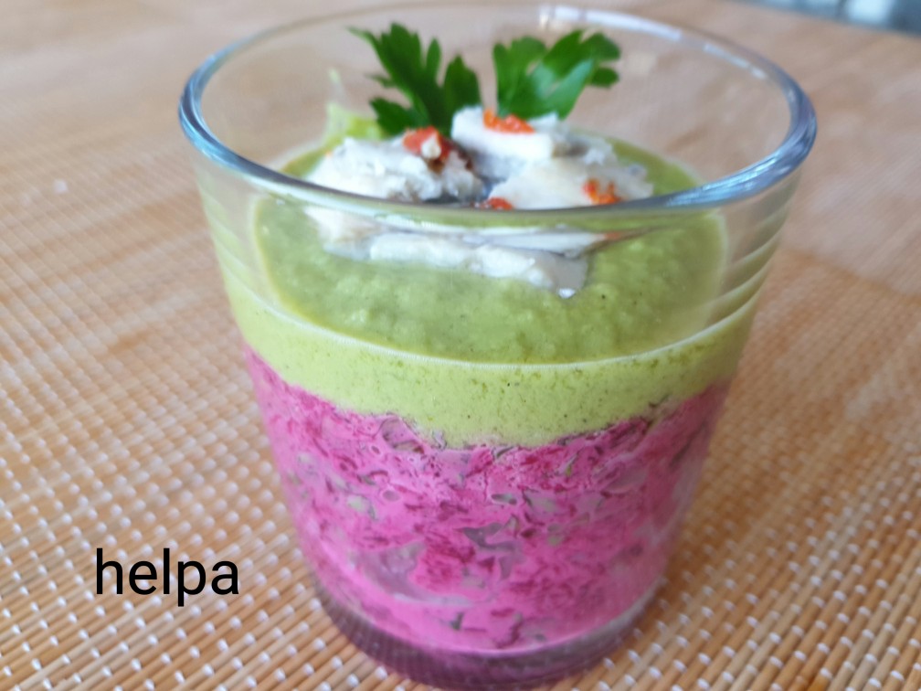 Свекольный салат с маринованной сельдью