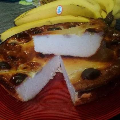 Бананово-творожный пирог без муки