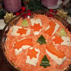 *Салат с сердечками,овощами*