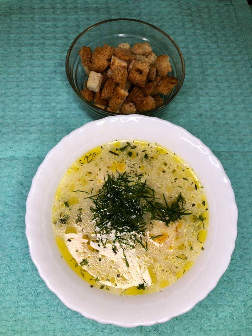 Сырный суп с фрикадельки