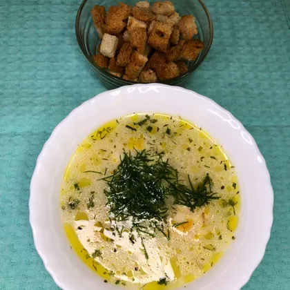 Сырный суп с фрикадельки