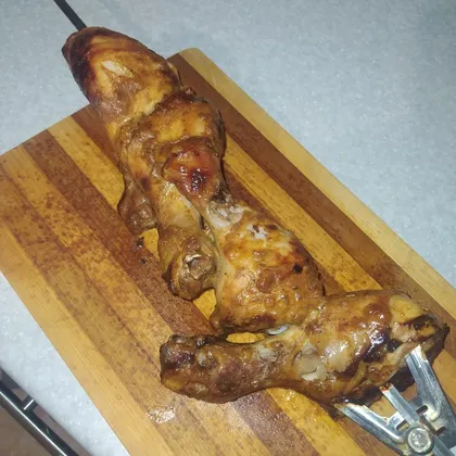 Курица в остро-медовом соусе на гриле