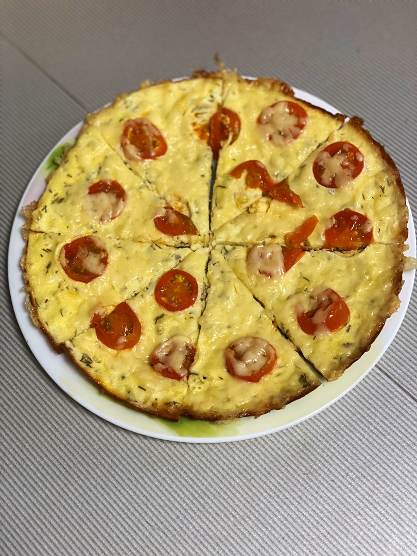 Сырная 🧀 лепёшка с помидорами 🍅