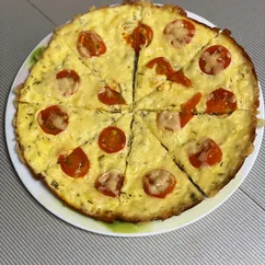 Сырная 🧀 лепёшка с помидорами 🍅