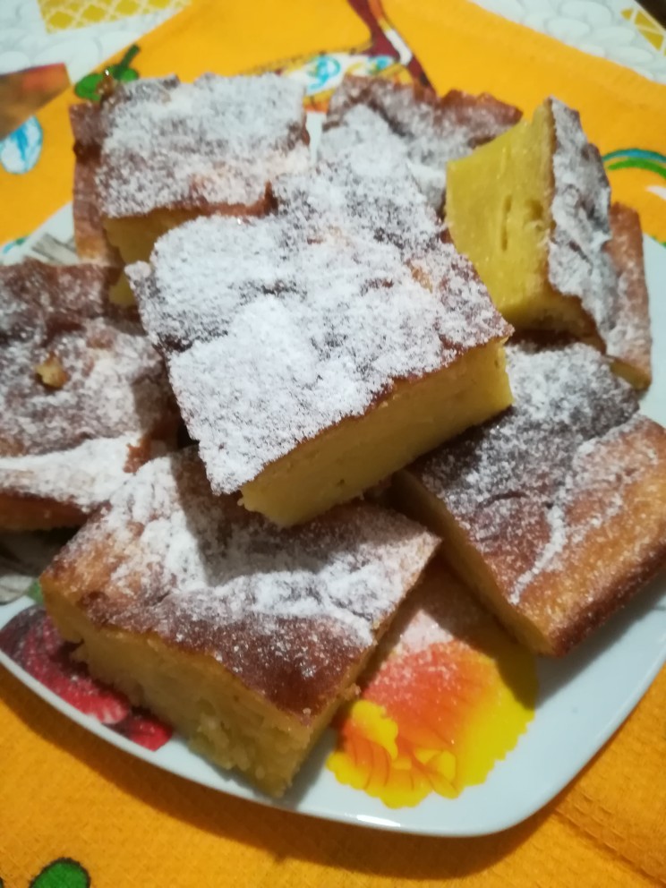 Пирог "Яблоки в облаках"