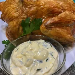 Курочка на соли с пикантным соусом 😍😋🤪🤤