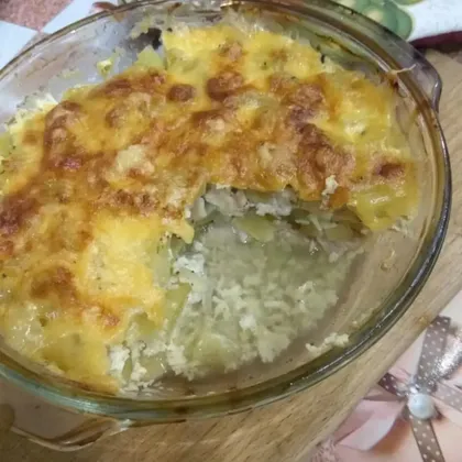 Запеканка с картошкой и курицей