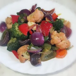 Овощи запечённые в собственном соку с последующей маринацией