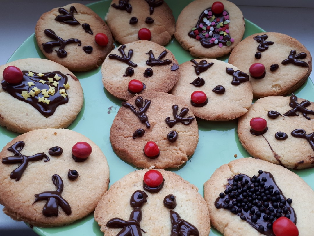 Печенье новогоднее олень Рудольф🦌🍪