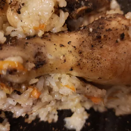 Куриные ножки с рисом в духовке
