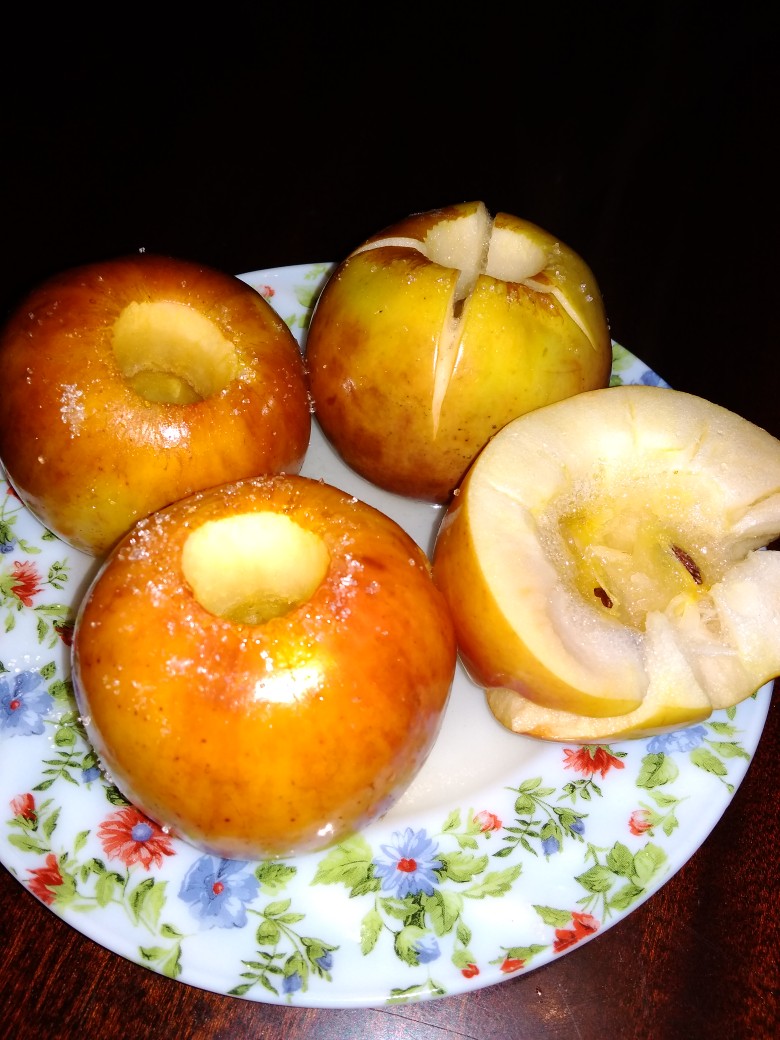 Диетические яблочки в микроволновке