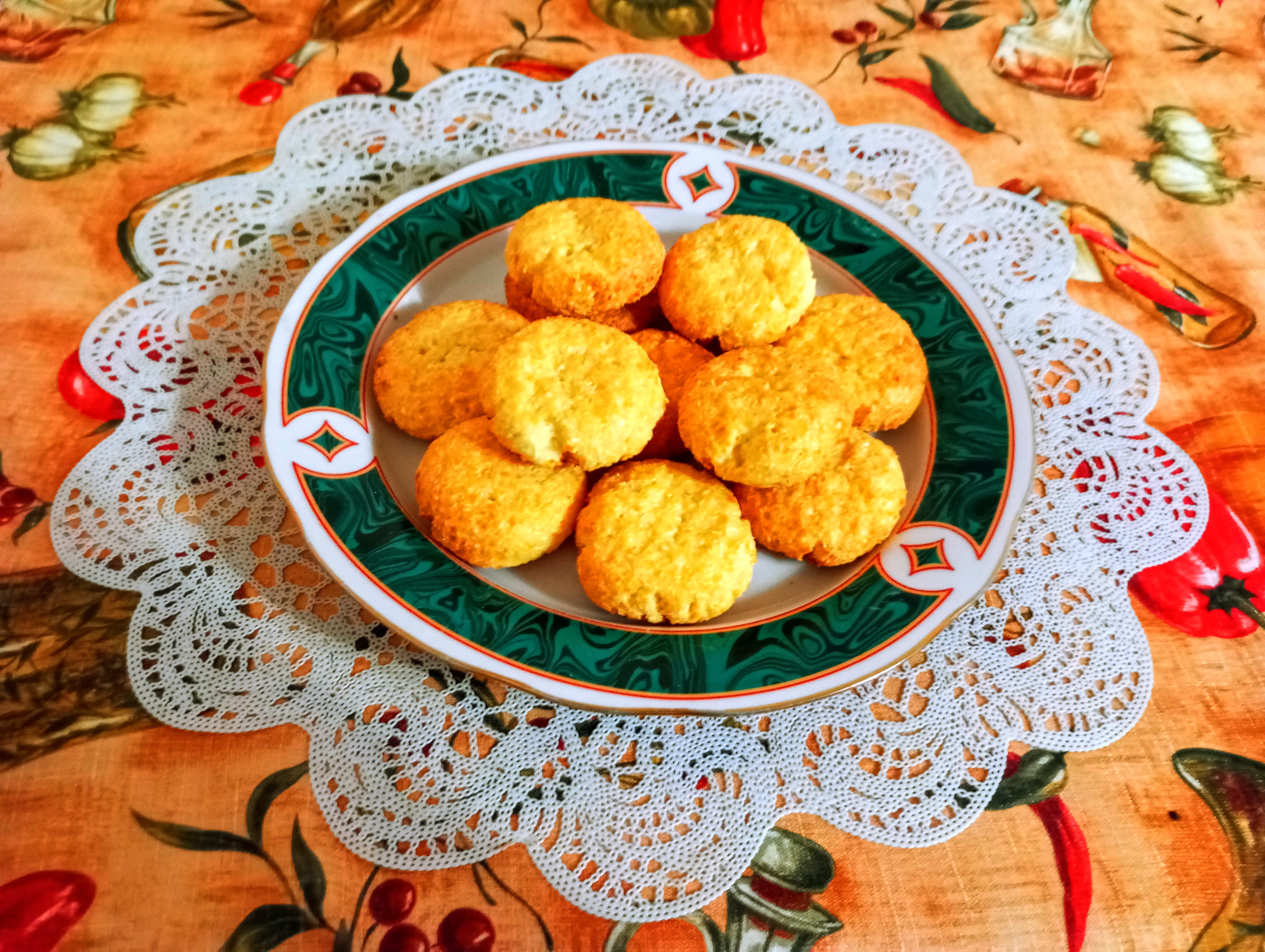 Творожное печенье с кокосовой стружкой