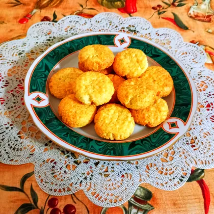 Творожное печенье с кокосовой стружкой