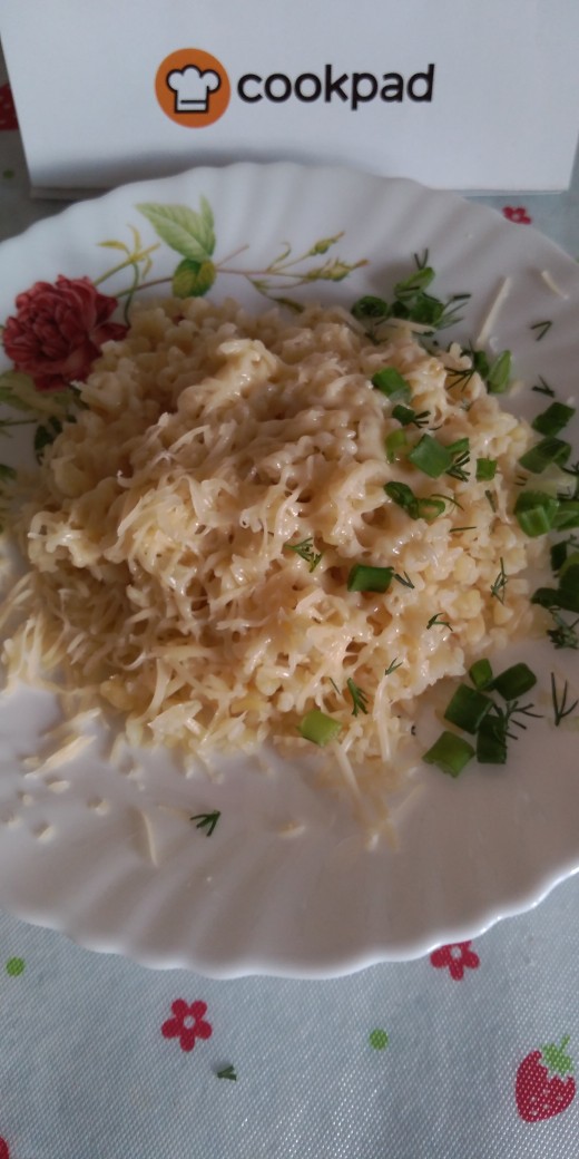 Булгур с сыром и зеленью