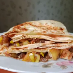 Ленивый яблочный штрудель из лаваша