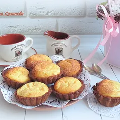 Корзиночки с запечённым творожным кремом