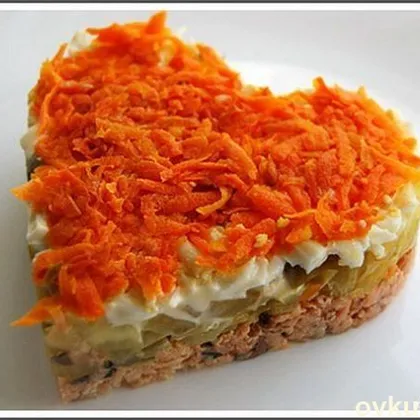 Салат "Морковное сердце"