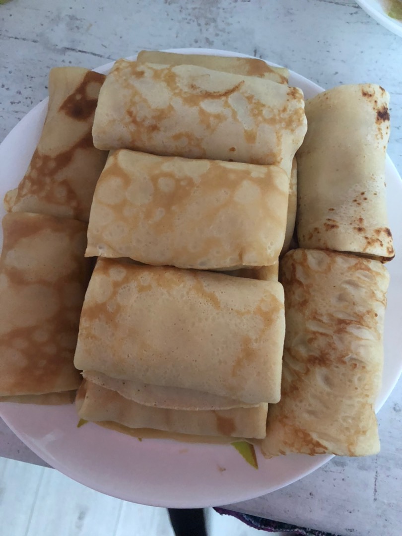 Блинчики с бананом
